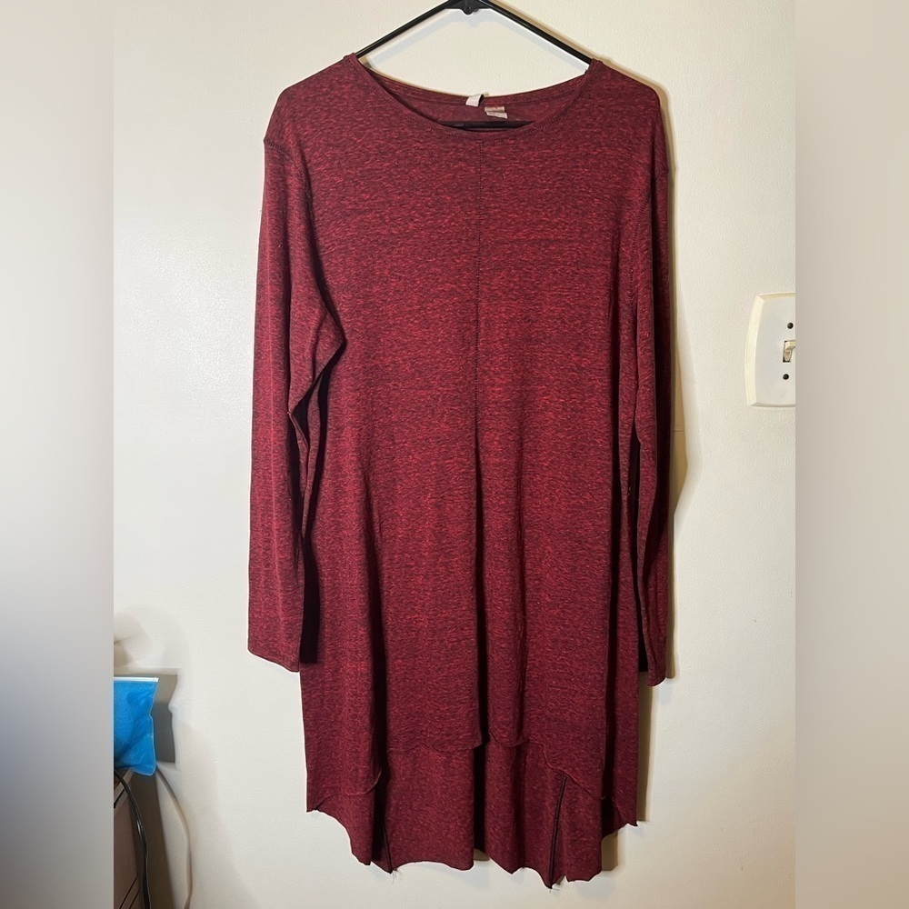 H&M long sleeve high low dress